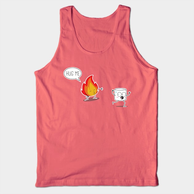 Marshmallow and Fire Tank Top by Ciwa